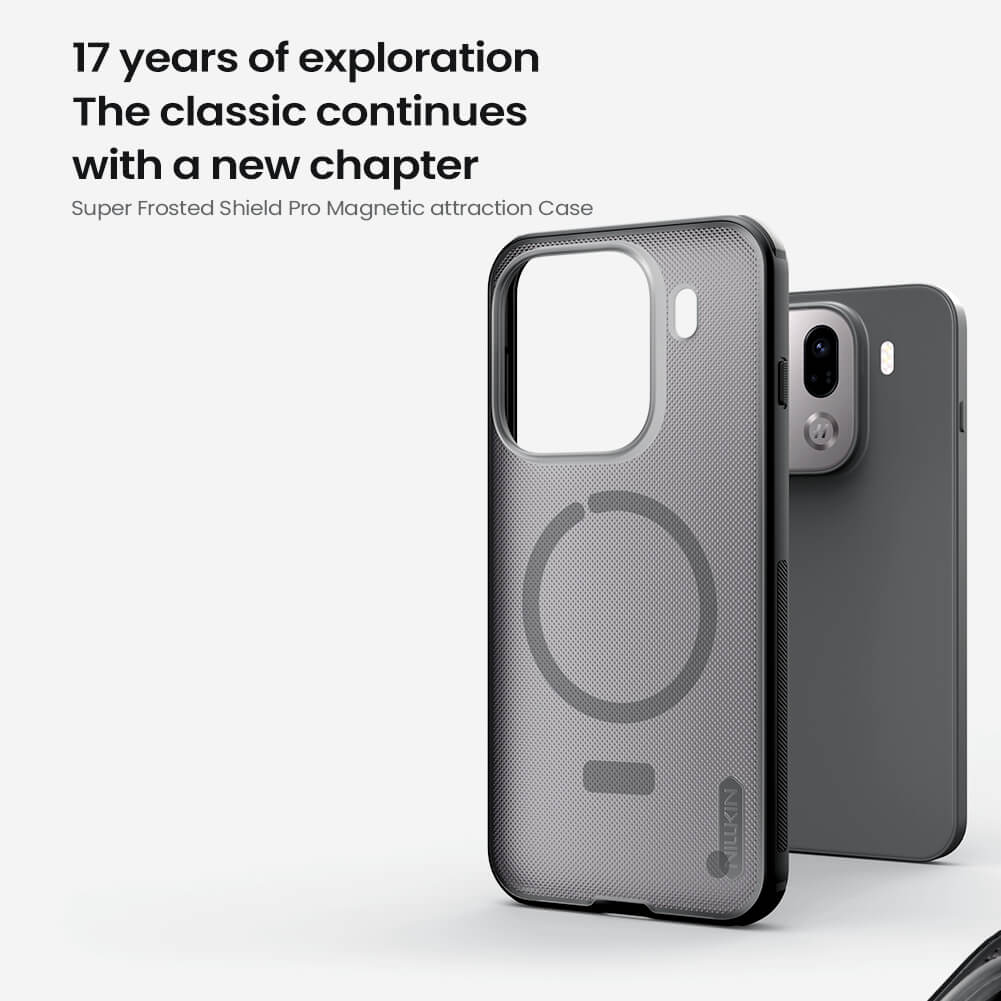 Чехол-крышка NILLKIN для Oppo Find X9 Pro (серия Frosted shield Pro Magnetic case Clear)